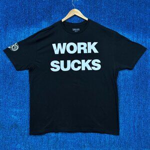 Blink-182 Work Sucks One More Time Tour Pop Punk Band Tee 2X